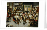 Peasants Paying Tithes by School of Pieter Brueghel the Younger