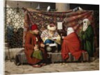 A Turkish Notary Drawing Up a Marriage Contract by Martinus Rorbye