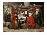 A Turkish Notary Drawing Up a Marriage Contract by Martinus Rorbye