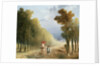 An Artist Leading His Model's Pony on a Wooded Track by Studio of Hubert Robert