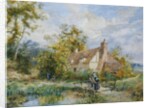Witley Common, Surrey (Artist's House) by Myles Birket Foster