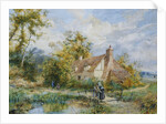 Witley Common, Surrey (Artist's House) by Myles Birket Foster