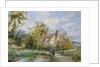 Witley Common, Surrey (Artist's House) by Myles Birket Foster