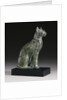 Egyptian Bronze Statue of a Cat by Anonymous