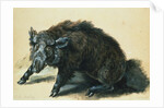 A Wild Boar at Bay by Jean-Baptiste Oudry