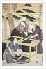 Silkworm Culture by Women Featuring Two Women Transferring Silkworm Eggs by Hitsu Utamaro