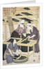 Silkworm Culture by Women Featuring Two Women Transferring Silkworm Eggs by Hitsu Utamaro