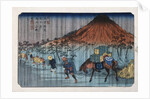 Oiwake, from the Series The Sixty-Nine Stations of the Kiso Highway by Eisen