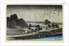 19th Century Woodblock Print with River Scene by Utagawa Hiroshige