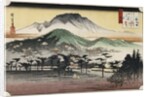 Evening Bell at Miidera, from the Series Eight Views of Lake Biwa by Utagawa Hiroshige