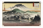 Evening Bell at Miidera, from the Series Eight Views of Lake Biwa by Utagawa Hiroshige