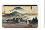 Evening Bell at Miidera, from the Series Eight Views of Lake Biwa by Utagawa Hiroshige