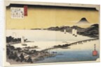 Sunset at Seta, from the Series Eight Views of Lake Biwa by Utagawa Hiroshige