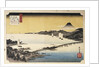 Sunset at Seta, from the Series Eight Views of Lake Biwa by Utagawa Hiroshige