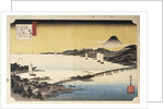 Sunset at Seta, from the Series Eight Views of Lake Biwa by Utagawa Hiroshige
