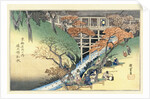 Red Maple Leaves at Tsuten Bridge, from the Series Famous Places of Kyoto by Utagawa Hiroshige