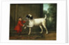 A Monkey Wearing a Crimson Livery Dancing with a Poodle on the Terrace of a Country House by John Wootton