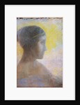 Head of a Young Woman in Profile by Odilon Redon