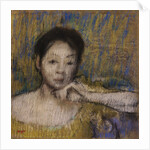 Bust of a Woman, with Chin Resting on Left Hand by Edgar Degas