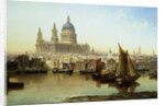 A View of St. Paul's Cathedral from the River Thames by Anonymous