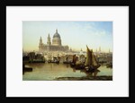 A View of St. Paul's Cathedral from the River Thames by Anonymous