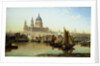 A View of St. Paul's Cathedral from the River Thames by Anonymous