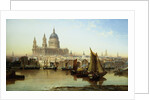 A View of St. Paul's Cathedral from the River Thames by Anonymous