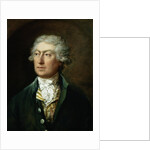 Portrait of the Artist, Bust Length in a Green Coat and White Stock by Thomas Gainsborough