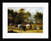 Horses, Cattle, Pigs and Chickens in a Farmyard by John Frederick Herring