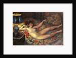 Nude with the Blue Lamp by Felix Bracquemond