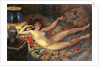 Nude with the Blue Lamp by Felix Bracquemond