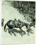 Crossing a Dangerous Place by Frederic Remington