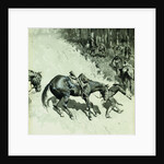 Crossing a Dangerous Place by Frederic Remington