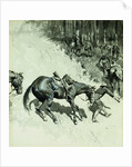 Crossing a Dangerous Place by Frederic Remington