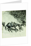 Crossing a Dangerous Place by Frederic Remington