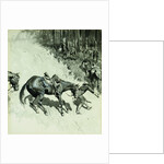 Crossing a Dangerous Place by Frederic Remington