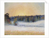 Sunset and Fog, Eragny by Camille Pissarro