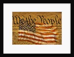 Constitution and U.S. Flag by Anonymous