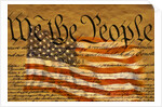 Constitution and U.S. Flag by Anonymous