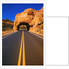 Highway Passing Through a Hill by Anonymous