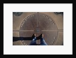 Tourist Standing on Four Corners Monument by Anonymous