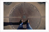 Tourist Standing on Four Corners Monument by Anonymous