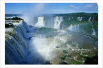 Iguazu Waterfalls and Rainbow. by Anonymous