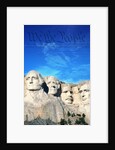 Preamble to US Constitution Above Mount Rushmore by Anonymous