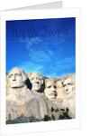 Preamble to US Constitution Above Mount Rushmore by Anonymous