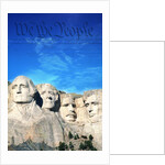 Preamble to US Constitution Above Mount Rushmore by Anonymous