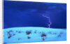 Lightening above White Sand Dune by Anonymous