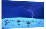 Lightening above White Sand Dune by Anonymous
