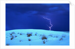 Lightening above White Sand Dune by Anonymous