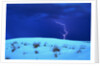 Lightening above White Sand Dune by Anonymous